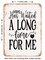 DECORATIVE METAL SIGN - Mimi Has Waited a Long Time For Me - Vintage Rusty Look